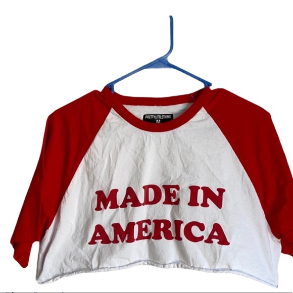 PrettyLittleThing Tops - PrettyLittleThing- Made in America 🇺🇸 crop top